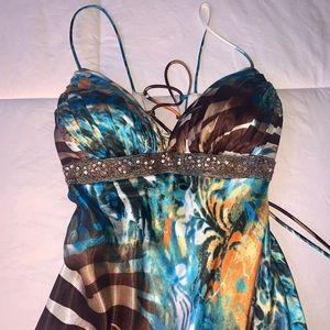 Blondie Nites size 9 satin dress